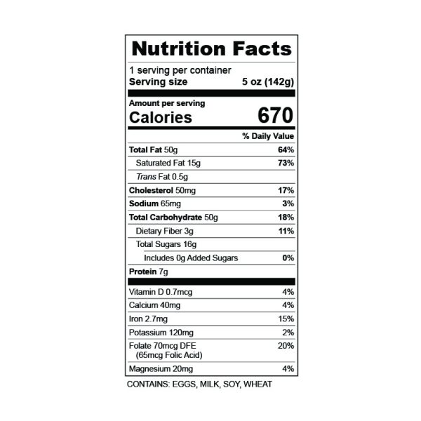 Chocolate Layer Cake nutrition facts