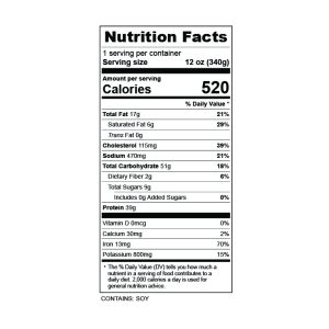 Picadillo and Rice Nutrition Facts