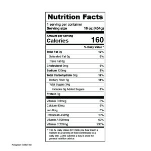 Pure Green Golden Girl Nutrition Facts