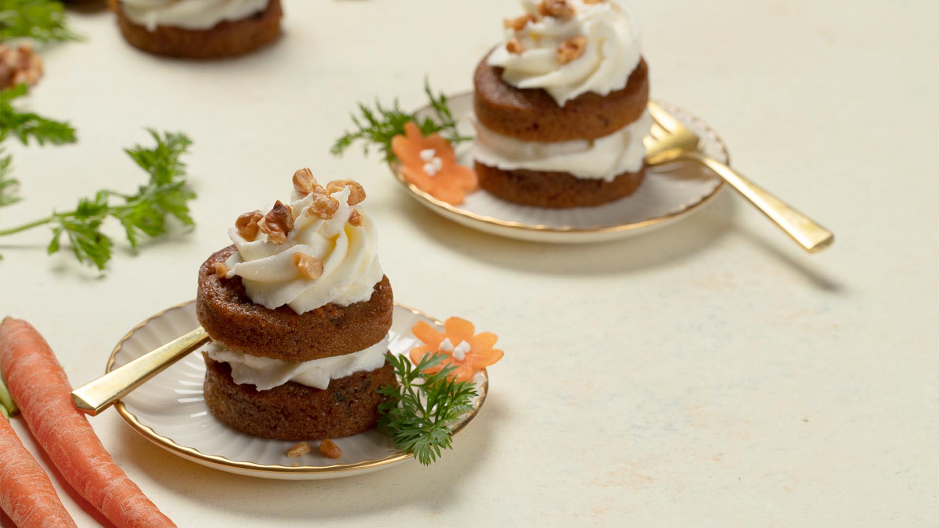 carrot cake on plate