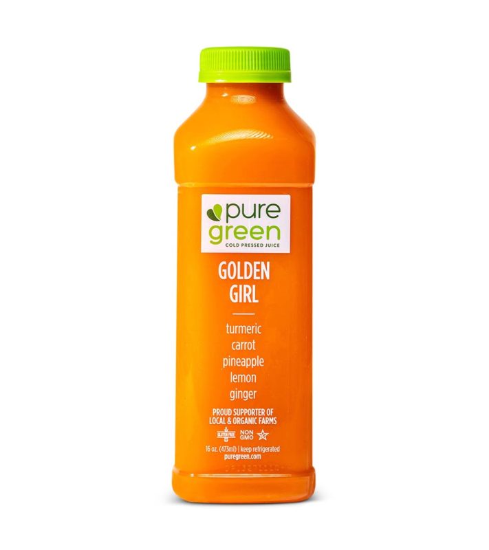 pure green golden girl cold pressed juice