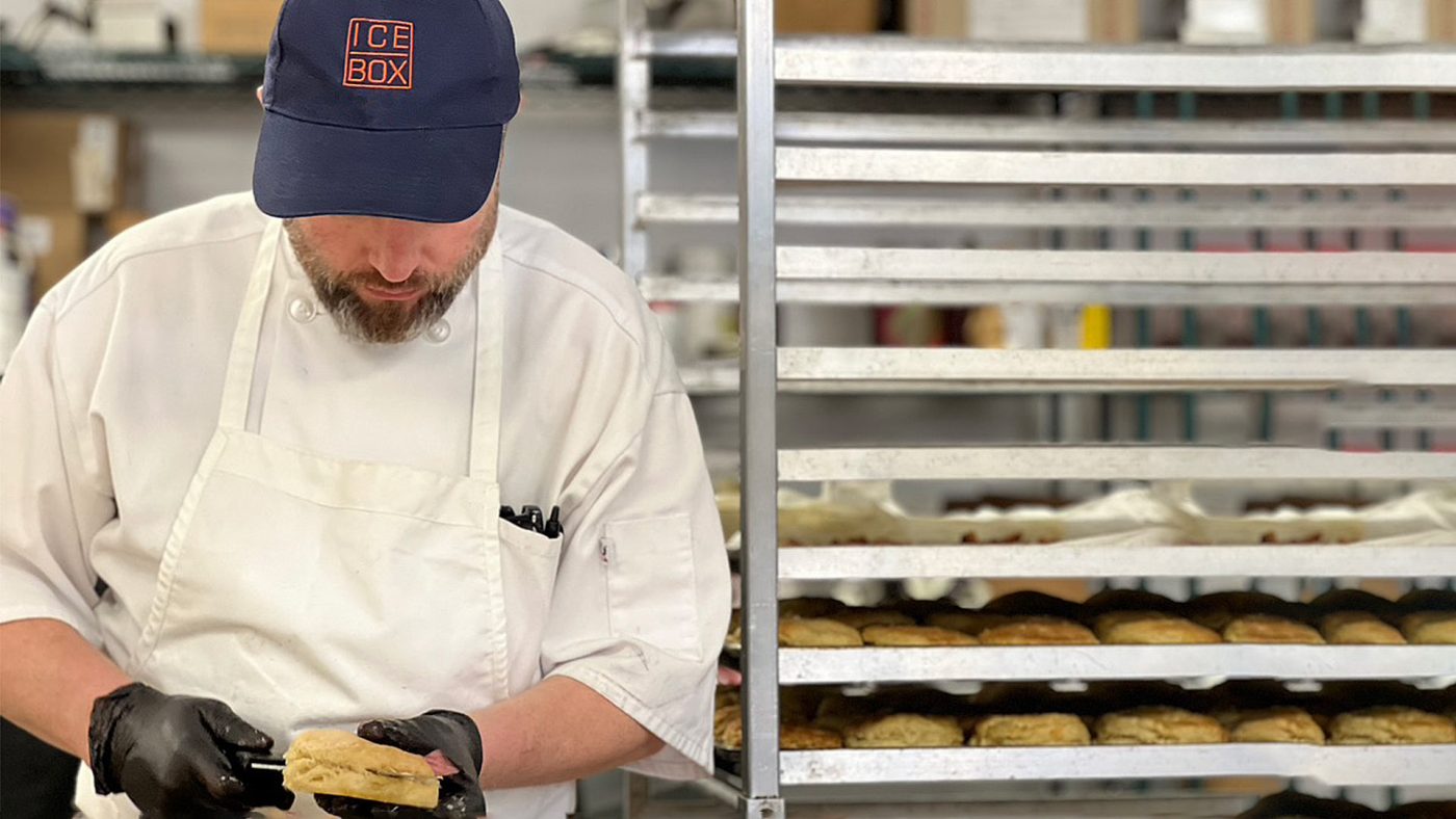 icebox pantry employee preparing food