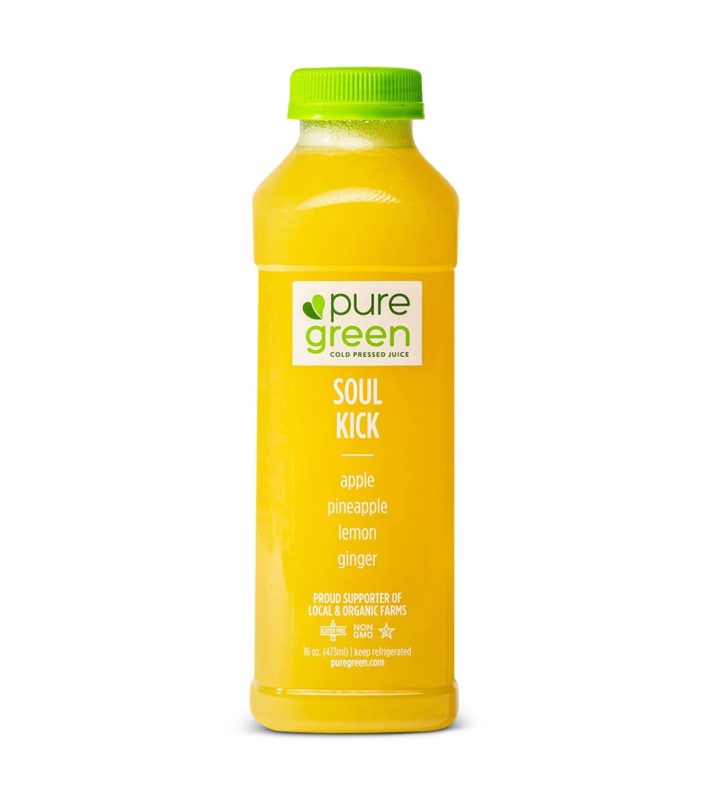 pure green soul kick cold pressed juice